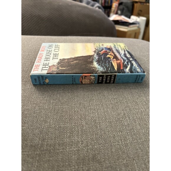 02 The House on the Cliff (1959-Brown End Page): 🕵🏻Hardy Boys Book Blue-Back - Picture 3 of 10